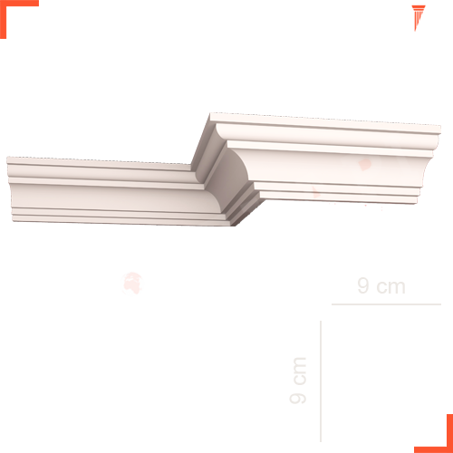 202-9 STROPİYER DÜZ 9 cm BASAR= 10 ADET =20 METRE