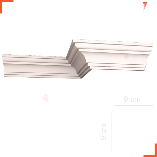 202-9 STROPİYER DÜZ 9 cm BASAR= 10 ADET =20 METRE
