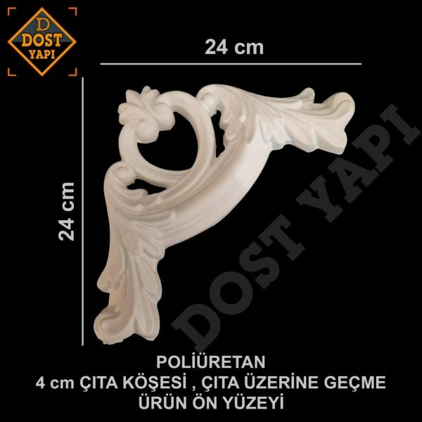 POLİÜRETAN ÇITA KÖŞESİ 4cm 1 ADET