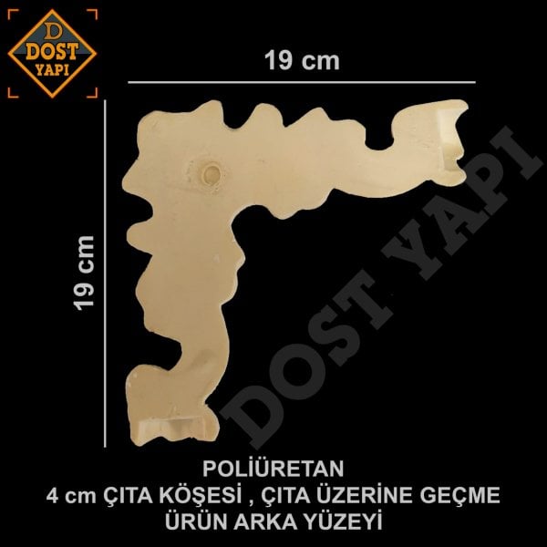 POLİÜRETAN ÇITA KÖŞESİ 4cm 1 ADET