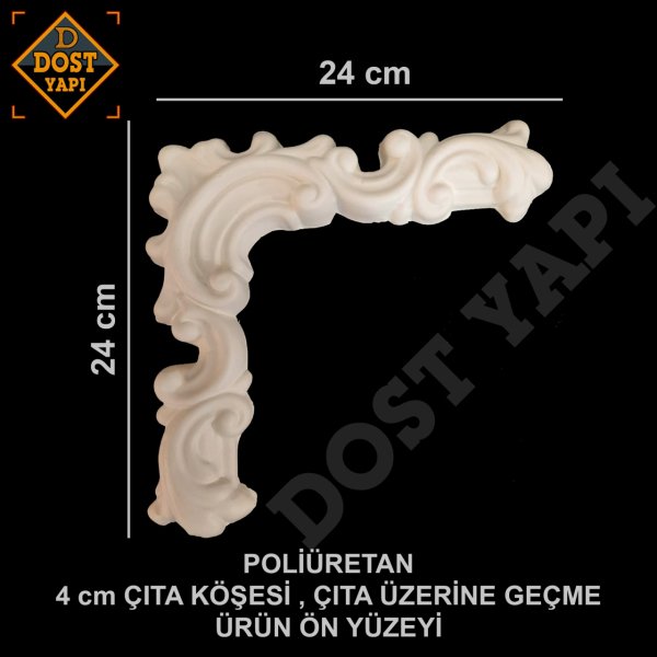 POLİÜRETAN ÇITA KÖŞESİ 4cm 1 ADET
