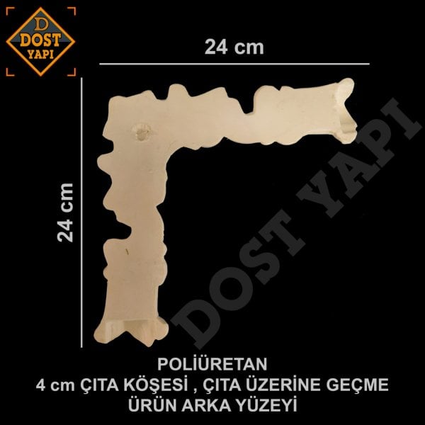 POLİÜRETAN ÇITA KÖŞESİ 4cm 1 ADET