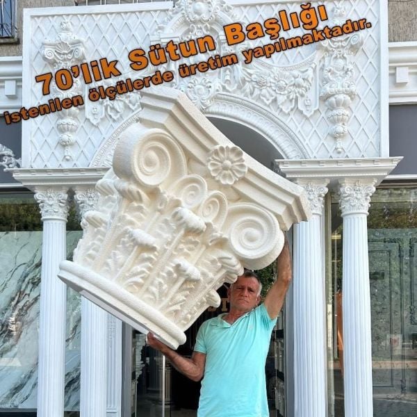 SÜTUN BAŞLIĞI 70 CM'LİK YARIM