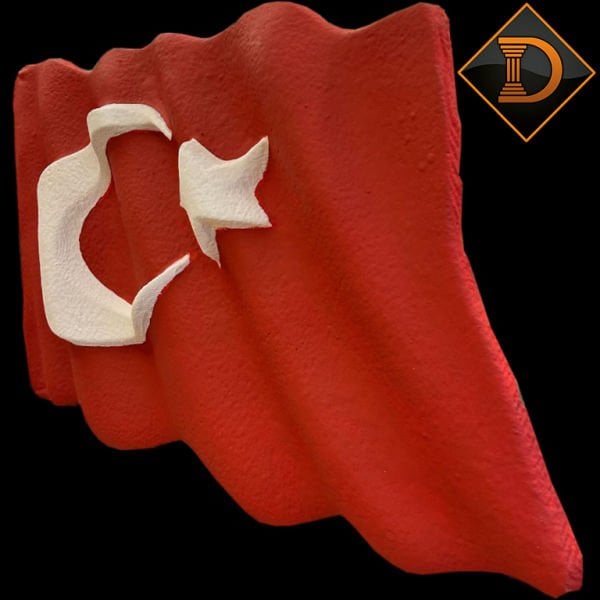 DALGALI TÜRK BAYRAĞI KÜÇÜK