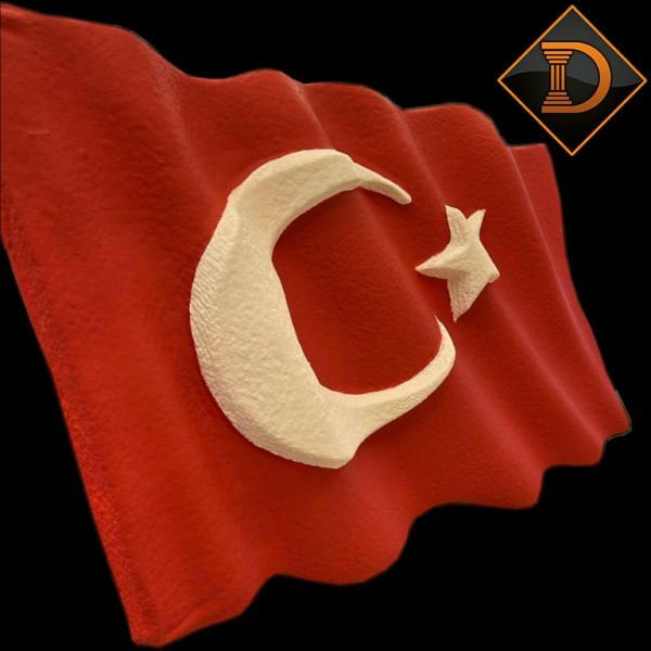 DALGALI TÜRK BAYRAĞI KÜÇÜK