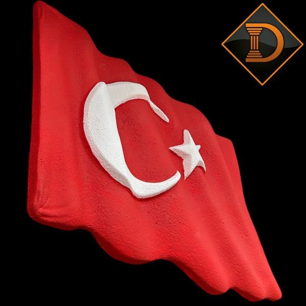 DALGALI TÜRK BAYRAĞI BÜYÜK