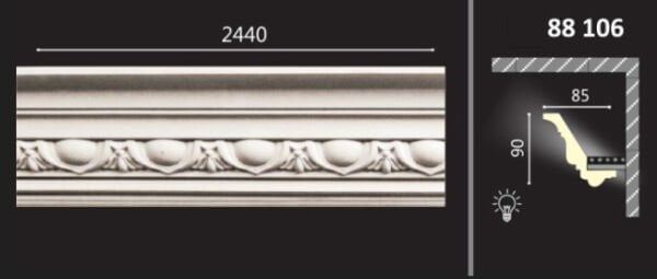 POLİÜRETAN DESENLİ KARTONPİYER 88106